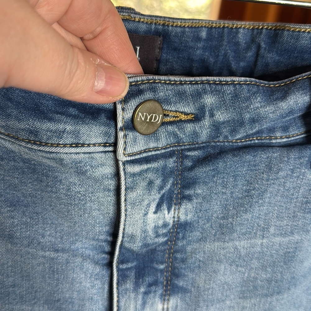 NYDJ Alina Skinny Ankle Jeans In Plus Size Blue Valley Jeans Size 18W - Picture 8 of 10